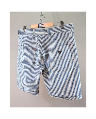 Armani short white stripes size 34