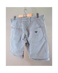 Armani short white stripes size 34
