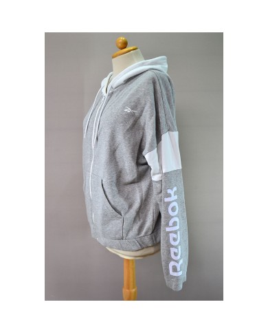 Reebok hoodie zipper gray M