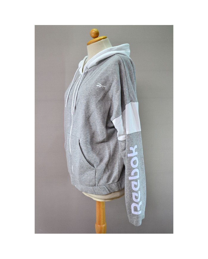 Reebok hoodie zipper gray M