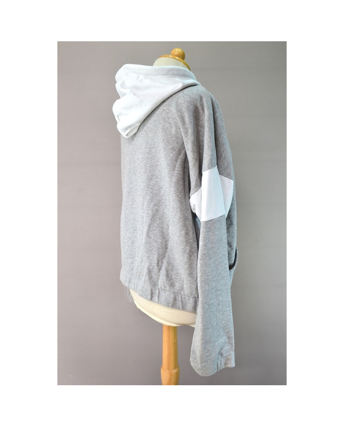 Reebok hoodie zipper gray M