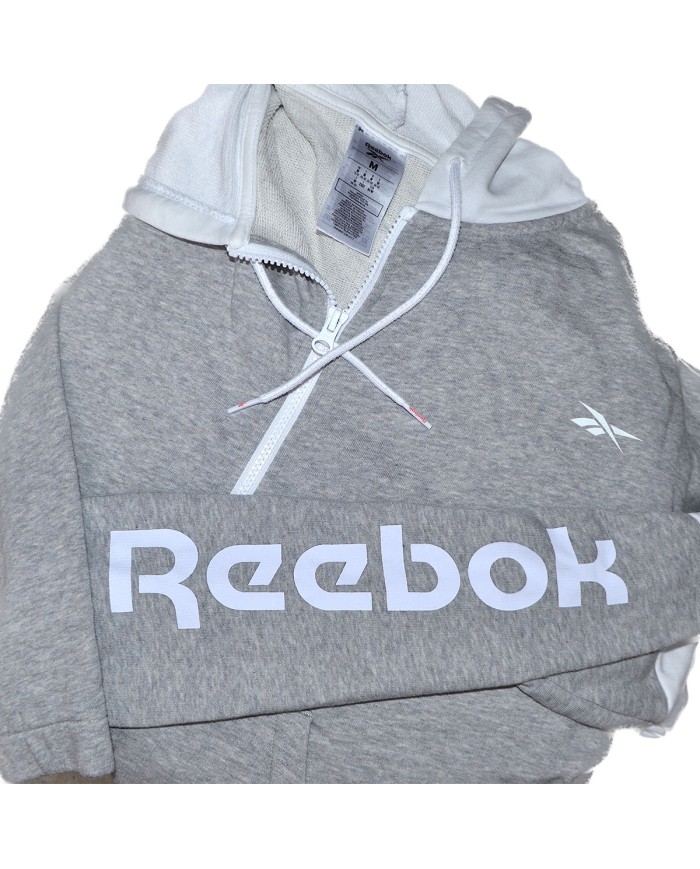 Reebok hoodie zipper gray M