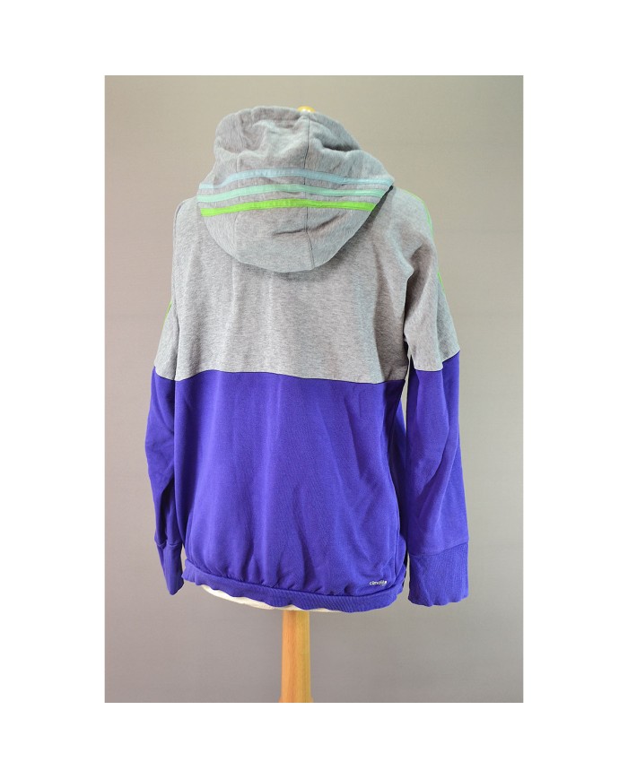 Adidas hoodie zipper gray M