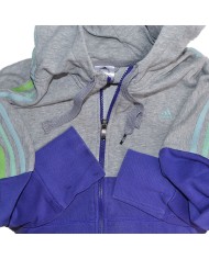 Adidas hoodie zipper gray M