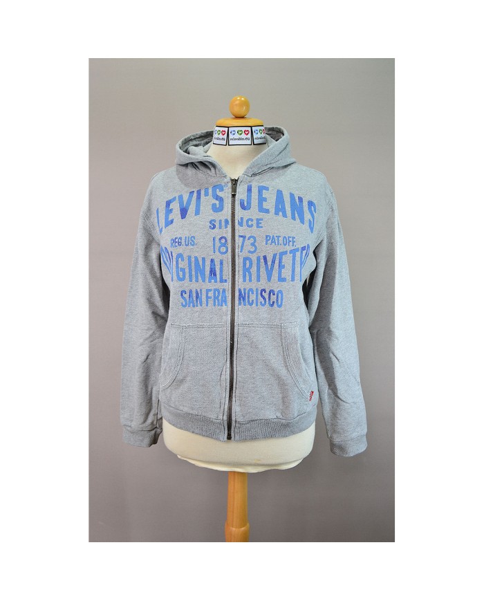 Levi's hoodie zipper gray L
