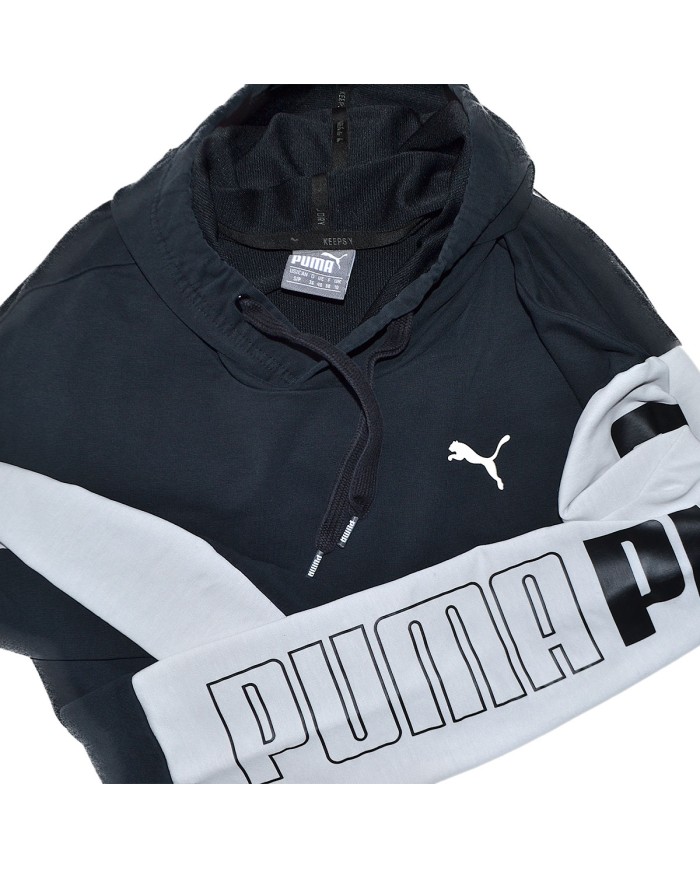 Puma hoodie crop-top black S