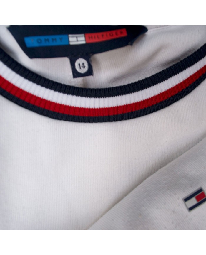 Tommy Hilfiger sweater crop-top white L