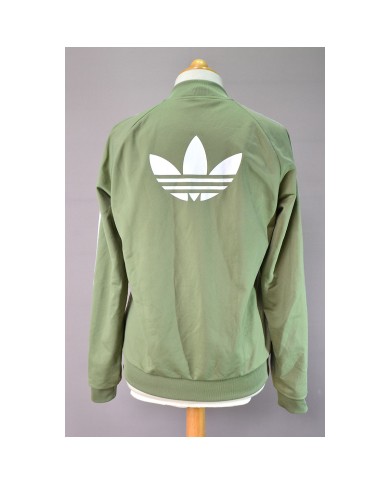 Adidas track-jacket green S