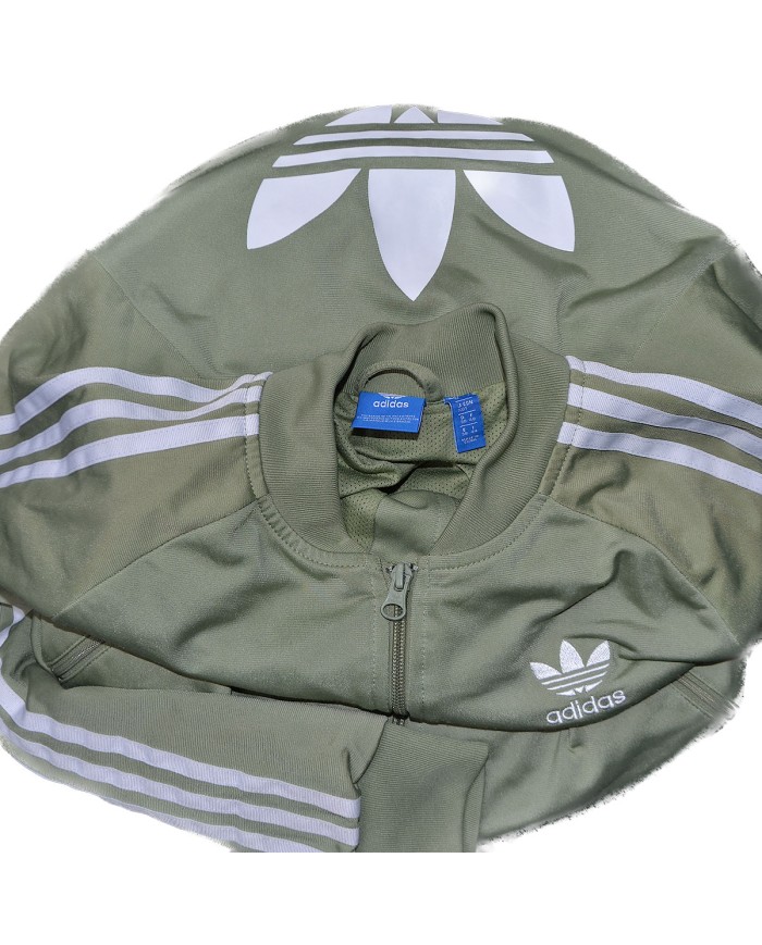 Adidas track-jacket green S