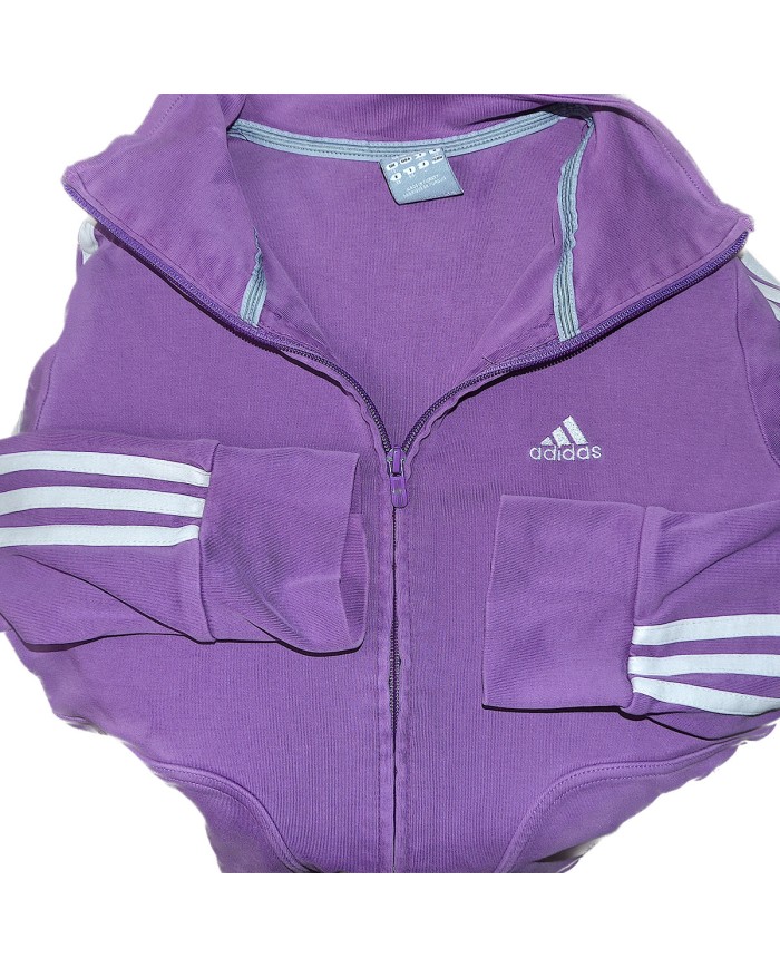 Adidas vest zipper purple M