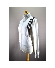 NIKE track-jacket crop-top black L