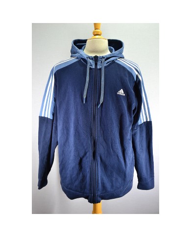 Adidas hoodie zipper blue XL