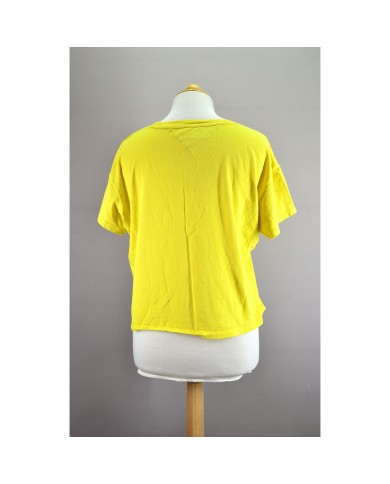 Tommy Hilfiger t-shirt crop-top yellow M