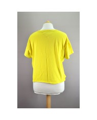 Tommy Hilfiger t-shirt crop-top yellow M
