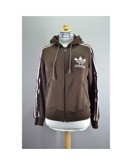 Adidas hoodie zipper gray L