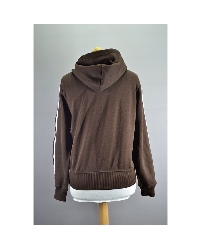 Adidas hoodie zipper brown M
