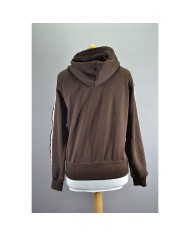 Adidas hoodie zipper brown M