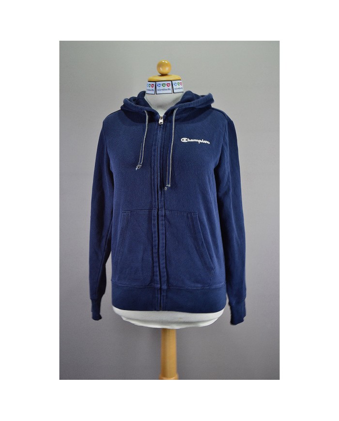 Champion hoodie zipper blue M