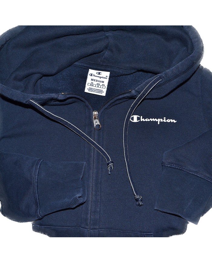 Champion hoodie zipper blue M