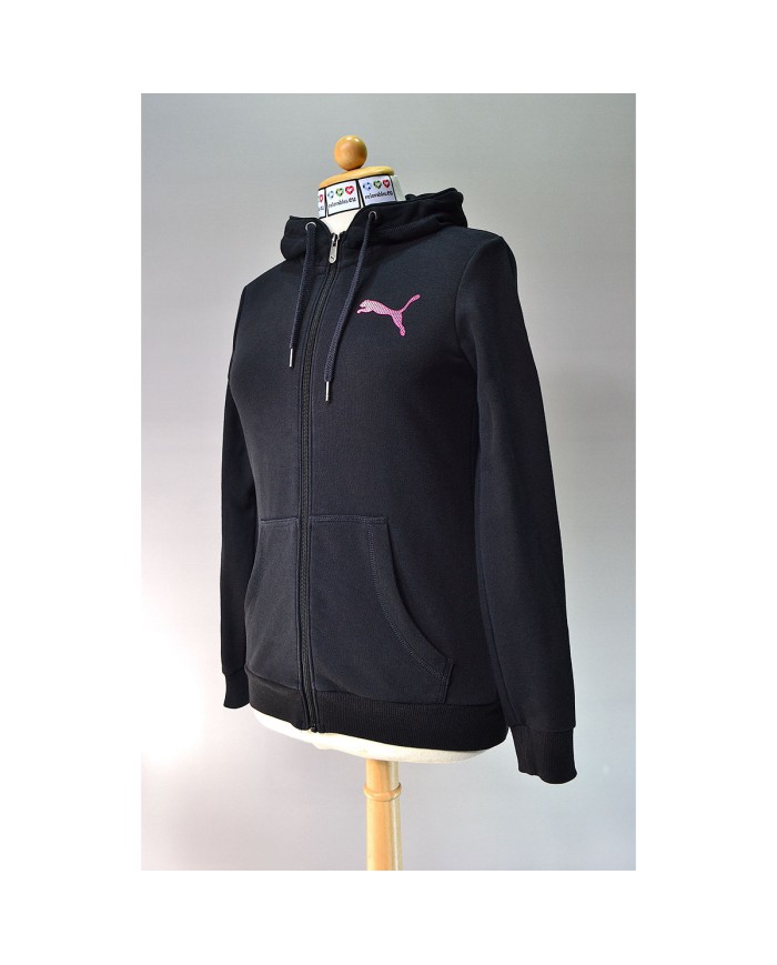 puma hoodie zipper black XS