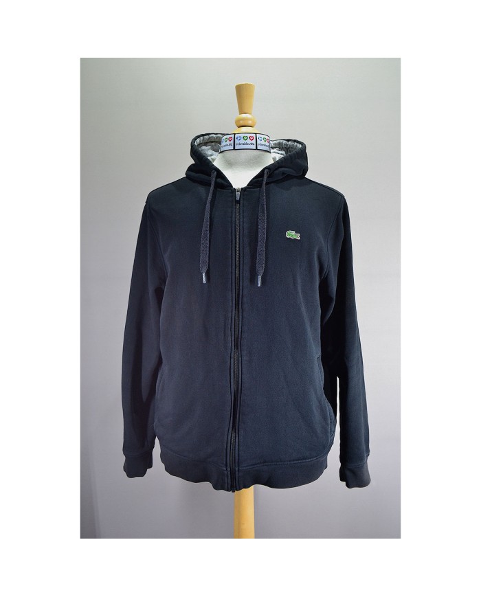 Lacoste hoodie zipper black M