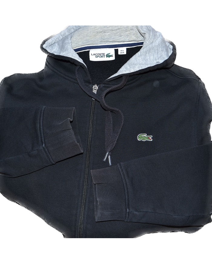 Lacoste hoodie zipper black M
