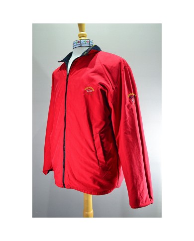 Paul & Shark dubble jacket black red XXL
